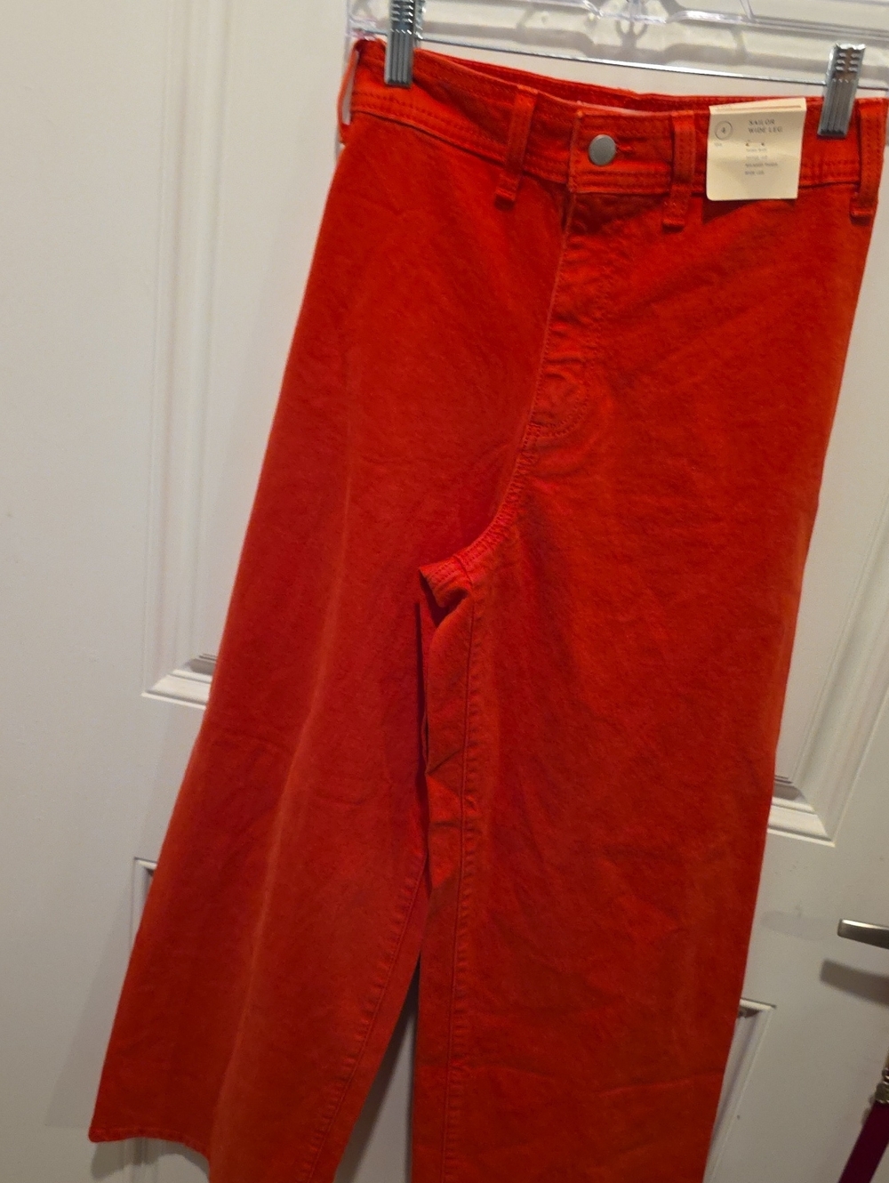 NWOT Universal Thread Sailor-Leg Jeans in Red Size 4